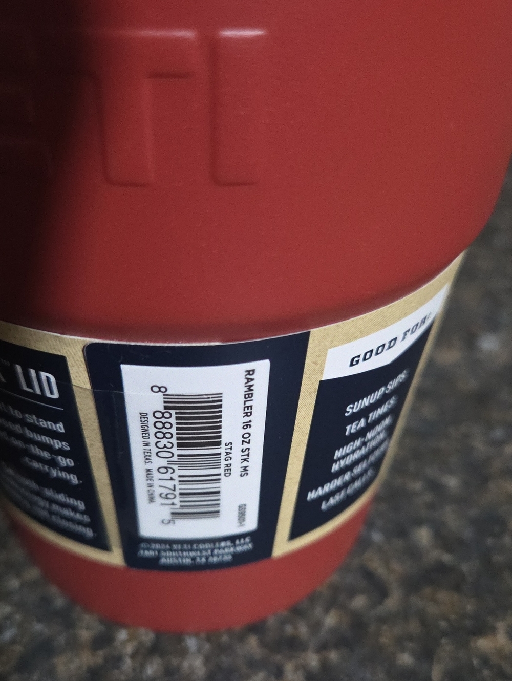 YETI Rambler 16oz Stackable Cup - Maroon - Picture 7 of 8